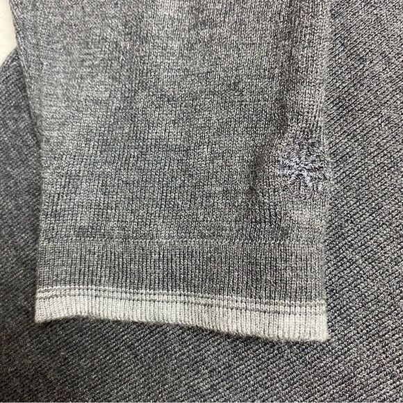 Agave Denim Crew Neck Long Sleeve Gray Lexington Fine Gauge Knit Sweater. Size M - Picture 13 of 13